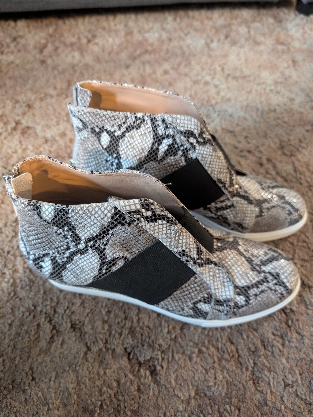 Women's Linea Paolo Snakeskin Wedge Ankle Boots!